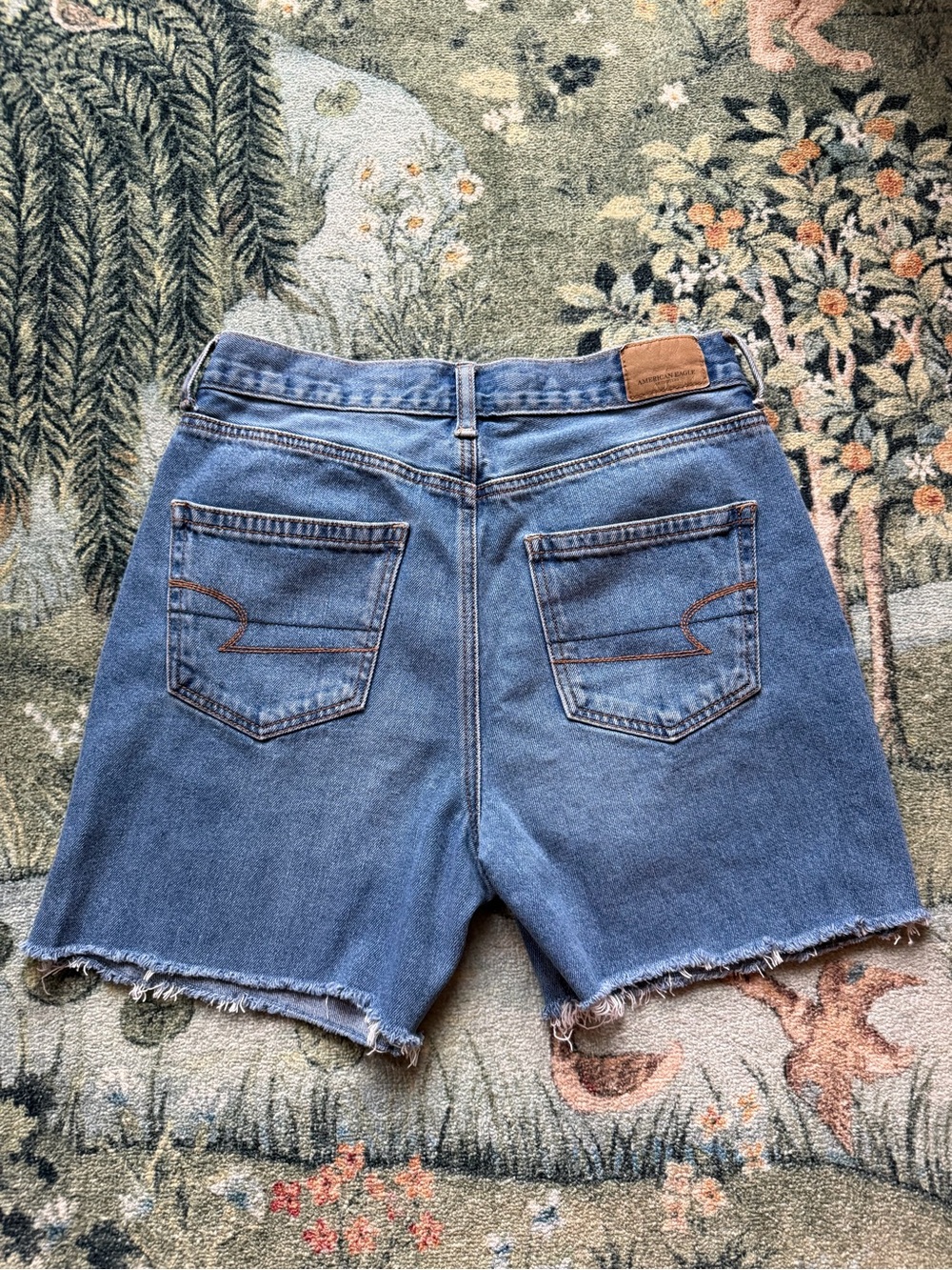 Upcycled American Eagle Fruit Shorts Size 4 - Picture 2 of 5